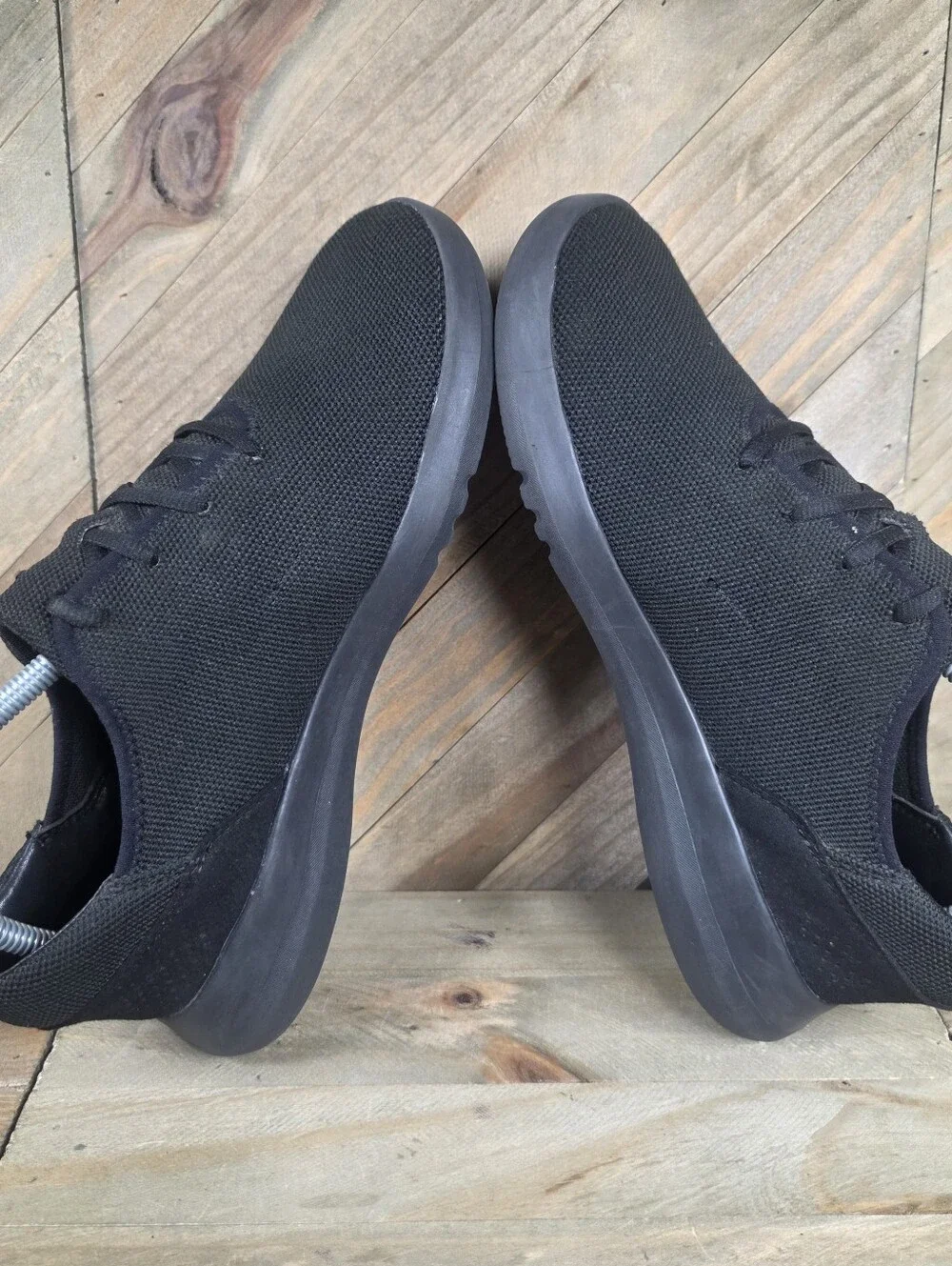 Kizik Madrid Eco Knit Womens Athletic Sneakers Size 9 Black Hands Free Lace Up